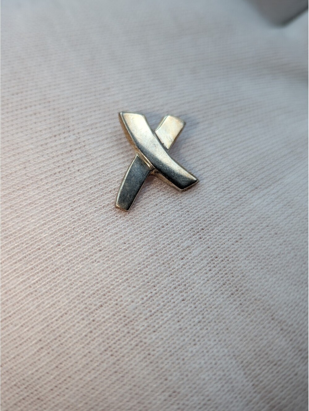 Tiffany Co Small Paloma Picasso X Kiss Top Charm for Necklace Pendant 925 Silver
